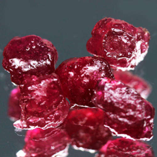 12.17CT.(5 PIECES) SPARKLING! ROUGH TOP BLOOD RED NATURAL RUBY GEMSTONE LOT