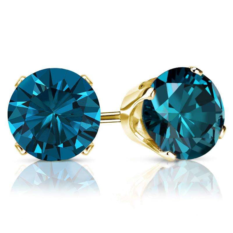 [R5 940.00] NATURAL DIAMONDS - 9k Solid Gold Earrings ** 0.20CT **