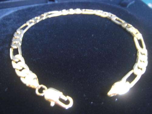 BRACELET PLATED IN 9ct GOLD - 6mm x 210mm