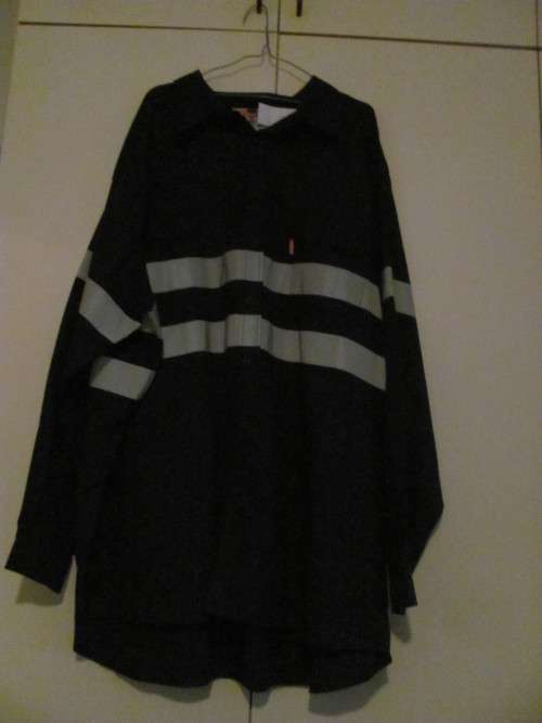 JONSSON BLACK SAFETY SHIRT 100% COTTON - SIZE 5 XL