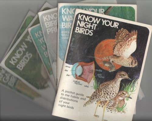 SIX KNOW YOUR NIGHT BIRDS, WATER BIRDS, BIRDS OF PREY, WATER BIRDS, YOUR BIRDS AND GARDEN BIRDS