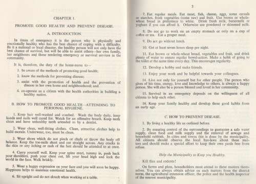 HOME NURSING FOR EVERYBODY - S.A.N.A, CIVIL DEFENCE PREPARED (1 ST EDITION 1968)