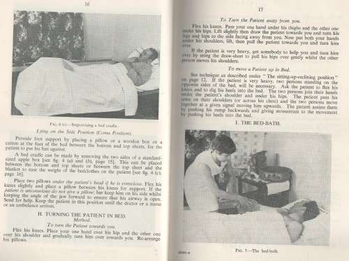 HOME NURSING FOR EVERYBODY - S.A.N.A, CIVIL DEFENCE PREPARED (1 ST EDITION 1968)
