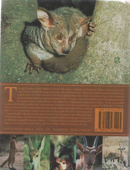 MABERLY'S MAMMALS OF SOUTHERN AFRICA - RICHARD GOSS (1990)