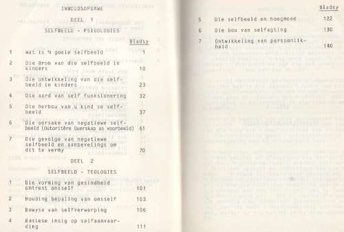DIE KIND EN SY SELFBEELD, NOMMER 10 - DR O C VERMEULEN  (ONGEDATEERD)
