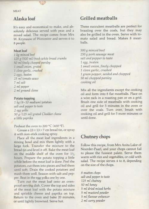 HUISGENOOT: THE BEST WINNING RECIPES - ANNETTE HUMAN (1990)