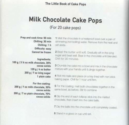 THE LITTLE BOOK OF CAKE POPS , NO: 2  - BROMLEIGH HOUSE