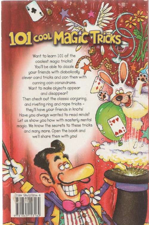 101 COOL MAGIC TRICKS - GLEN SINGLETON (1 ST PRINTED 2001) BARB WHITER