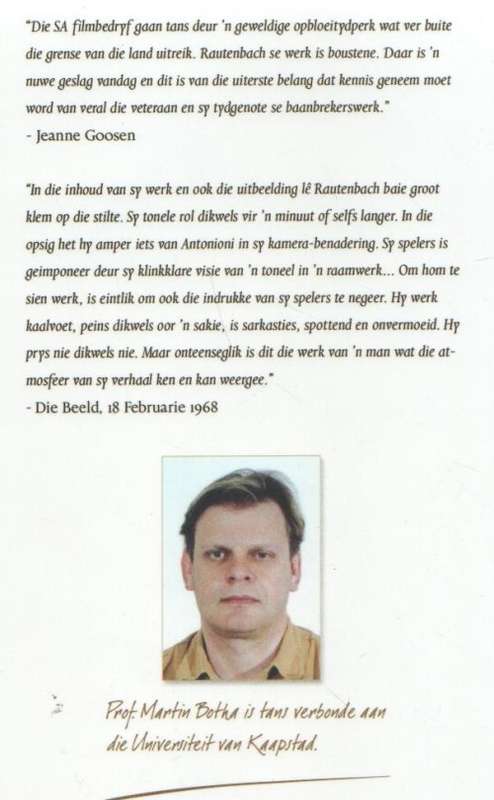 JANS RAUTENBACH, DROMER BAANBREKER EN AKTEUR - MARTIN BOTHA (1 STE UITGAWE 2006)