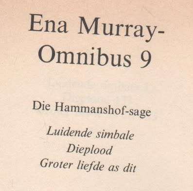 ENA MURRAY OMNIBUS 8, DIE HAMMANSHOF-SAGE (1 STE UITGAWE 1987)