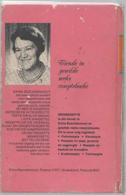 WENRESEPTE 1 -  ERINA BEZUIDENHOUT (1 STE UITGAWE 1974)