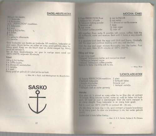 SASKO, KEUR RESEPTE / CHOICE RECIPES (OLD)