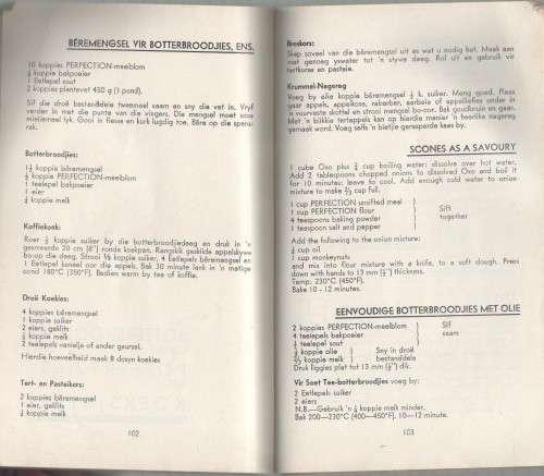 SASKO, KEUR RESEPTE / CHOICE RECIPES (OLD)