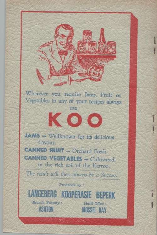 MY FAVOURITE RECIPE - G H S QUEENSTOWN  (OLD)