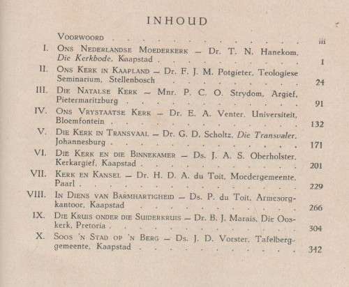 ONS NEDERDUITSE GEREFORMEERDE GEDENKBOEK, DERDE EEUFEES 1952 (ORANJE VRYSTAAT) DR T N HANEKOM