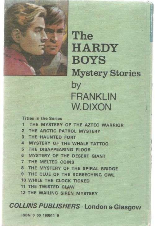THE TWISTED CLAW, THE HARDY BOYS - FRANKLIN W DIXON (1972)