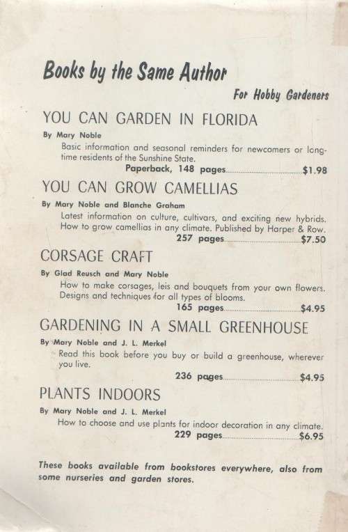 YOU CAN GROW ORCHIDS - MARY NOBLE (1964)