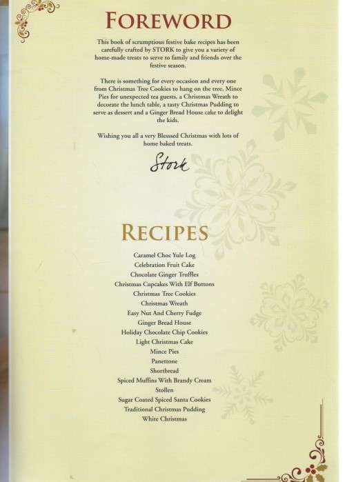 STORK, FESTIVE BAKES