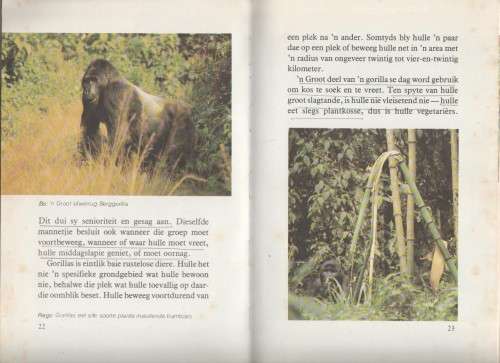 GORILLAS, DIERE VAN DIE WERELD - ANTHONY WOOTTON (1 STE UITGAWE 1983)