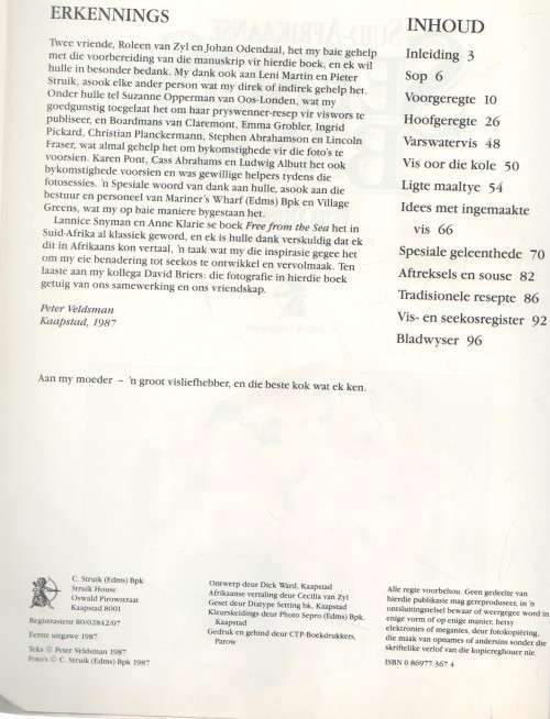 SUID-AFRIKAANSE SEEKOSBANKET - PETER VELDSMAN (1 STE UITGAWE 1987)
