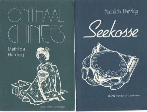 TWEE SAGTEBANDBOEKE DEUR MATHILDA HARDING: SEEKOSSE EN ONTHAAL CHINEES