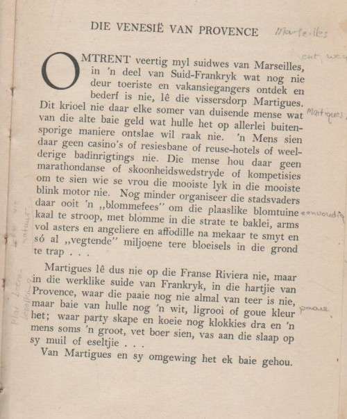 VER IN DIE WERELD - UYS KRIGE (aPb 1951)