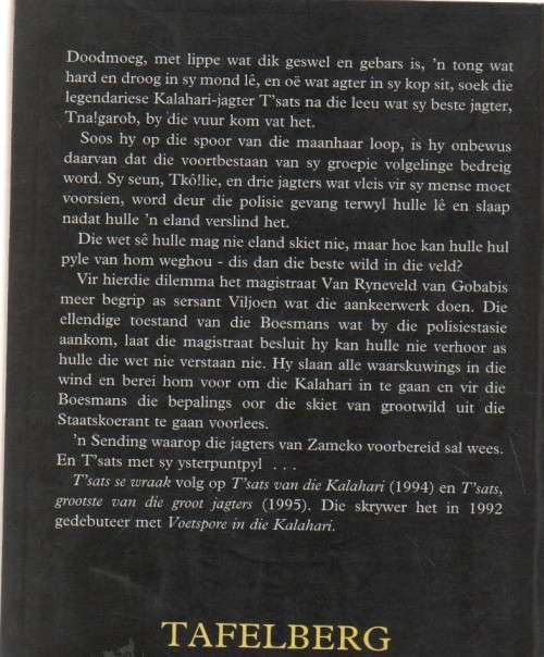 T`SATS SE WRAAK - WLLEM D KOTZE (1 STE UITGAWE 1996)