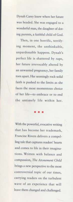 THE ATONEMENT CHILD  - FRANCINE RIVERS (1997)