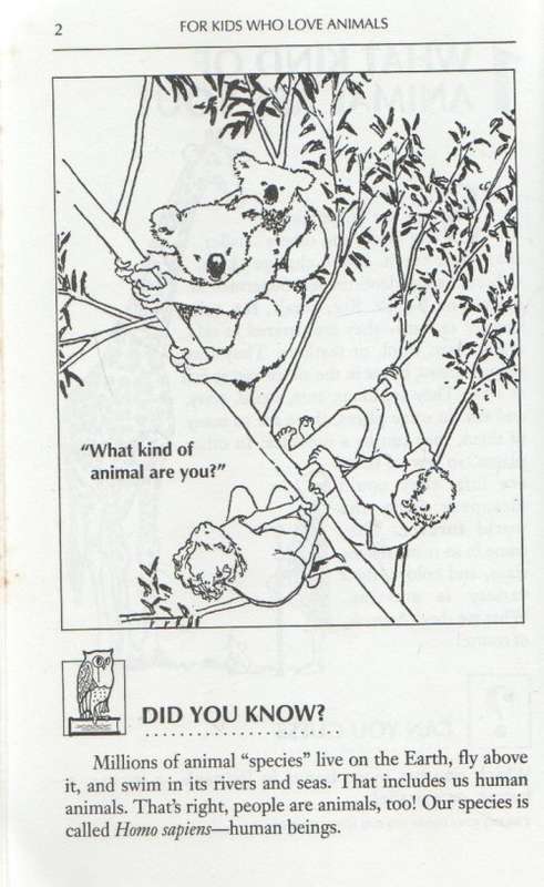 FOR KIDS WHO LOVE ANIMALS - LINDA KOEBNER (1991)