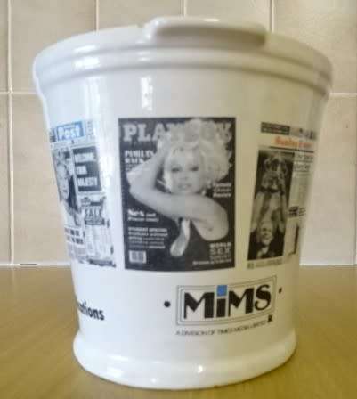 DECORATIVE CERAMIC ICE BUCKET . MEDIA  ITEM