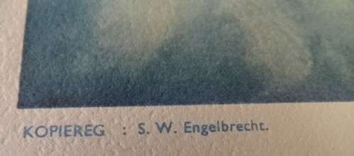 JIMMY BOONZAIER 1947, WATER COLOR GREAT TREK , PAINTING. COPYRIGHT:S W ENGELBRECHT