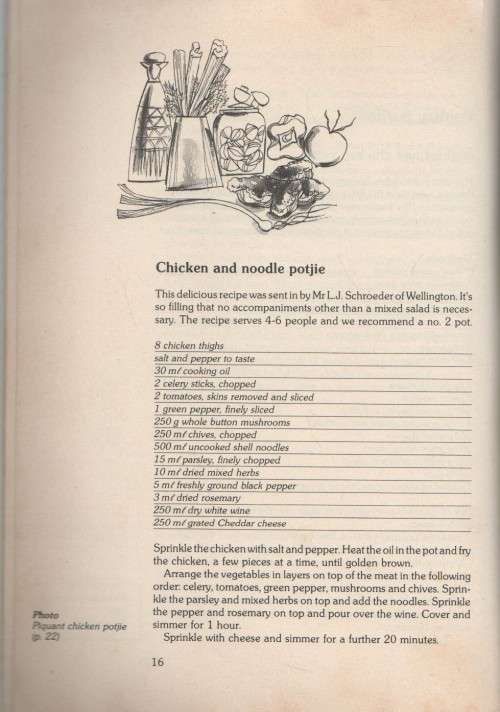 HUISGENOOT POTJIEKOS - MARLENE HAMMANN , 80 RECIPES TESTED (2ND EDITION 1990)