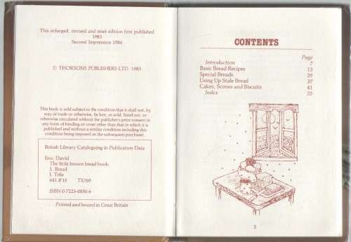 THE LITTLE BROWN BREAD BOOK - DAVID ENO (2ND IMPRESSION 1984)