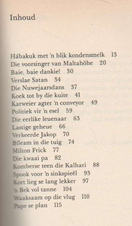 PROFEET MET KONDENSMELK, VERTELLINGS 3 - JAN SPIES ( 3 DE DRUK 1988)