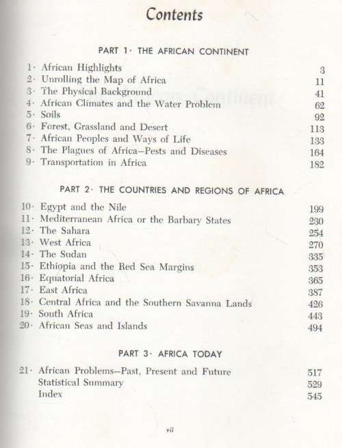 AFRICA, A STUDY IN TROPICAL DEVELOPMENT - L DUDLEY STAMP (1ST PRINTING 1960)