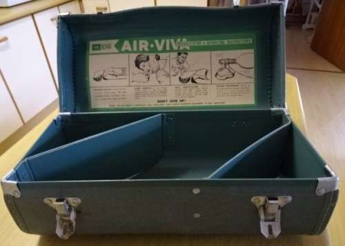 AIR (C+G) VIVA, RESUSCITATOR SUITCASE (GREEN) (38x15x17)