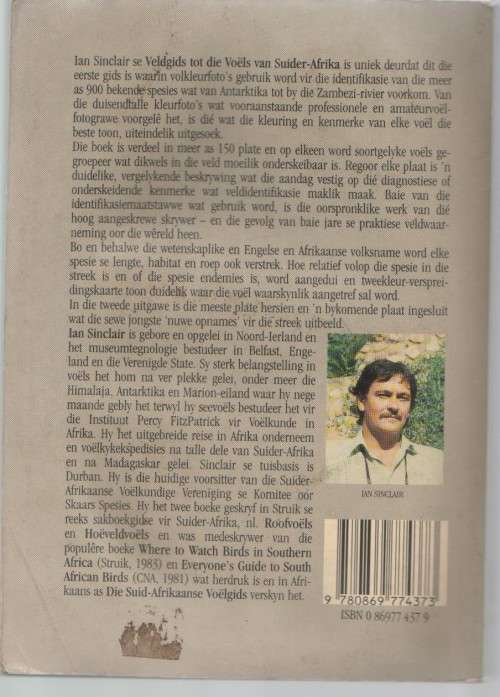 VELDGIDS TOT VOELS VAN SUIDER-AFRIKA - IAN SINCLAIR (2 DE UITGAWE 1987)