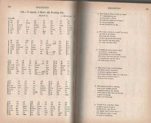 DIE HALLELUJA - SOLFA-EDISIE (N G KERK UITGEWERS SUID-AFRIKA - 1951)