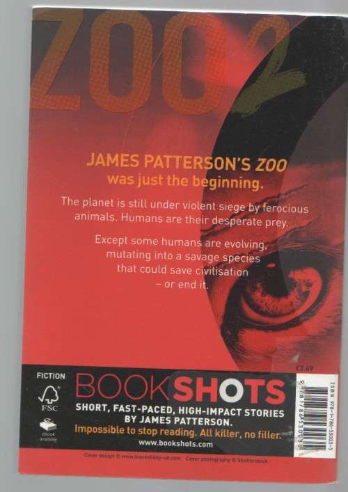 BOOKSHOTS, ZOO 2 - JAMES PATTERSON (2016)