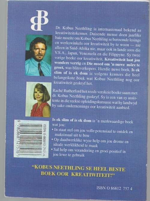 IS EK SLIM OF IS EK DOM - KOBUS NEETHLING EN RACHE RUTHERFORD (2 DE DRUK 1996)