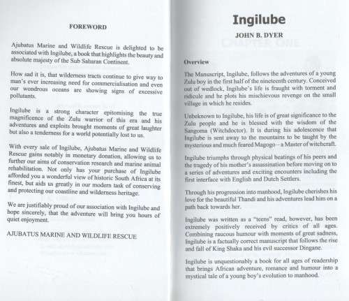 INGILUBE  - JOHN B DYER (AUTOGRAPHED)