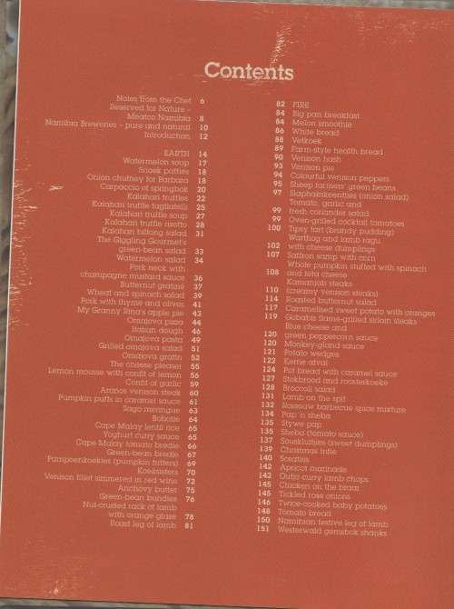 MY HUNGRY HEART, NOTES FROM A NAMIBIAN KITCHEN- ANTOINETTE DE CHAVONNES VRUGT (2ND PRINT2009)