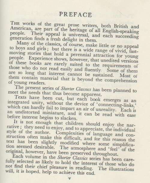 TOM BROWN`S SCHOOLDAYS , SHORTER CLASSICS - THOMAS HUGHES (3RD IMPRESSION 1962)