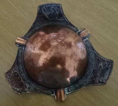 METAL/COPPER WILD LIFE PARK ASHTRAY