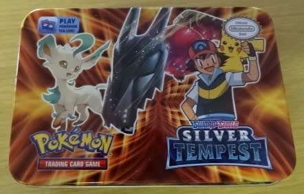 POKEMON SILVER TEMPEST SWORD AND SHIELD TIN (TRADING CARD GAME)