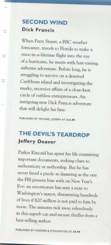 READER`S DIGEST: FOUR BOOKS IN ONE (DICK FRANCIS, JEFFREY DEAVER, KITTY RAY & JOHN NICOL)