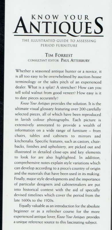 KNOW YOUR ANTIQUES - TIM FORREST (1999)