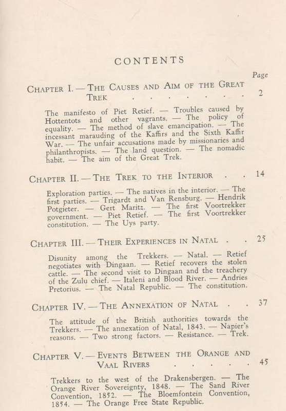 A STUDY OF THE GREAT TREK - G H P DE BRUIN (1944)