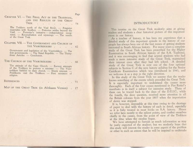 A STUDY OF THE GREAT TREK - G H P DE BRUIN (1944)