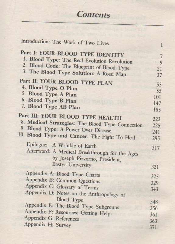 EAT RIGHT FOR YOUR TYPE - DR PETER J D ADAMO (1 ST PUBLISHED 1998)